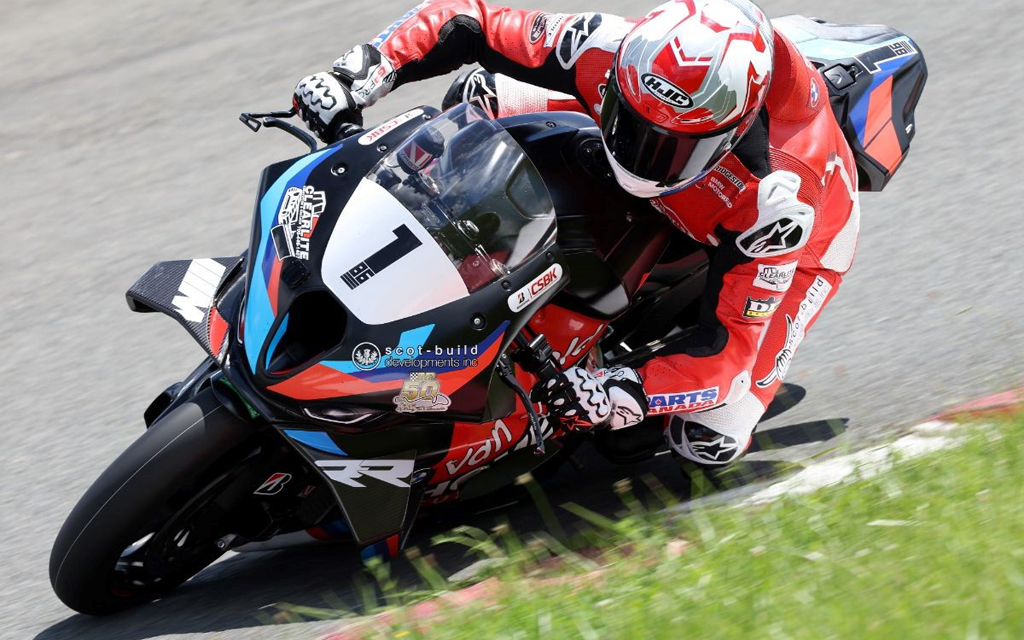 Young nabs fourth consecutive CSBK pole on Friday at AMP